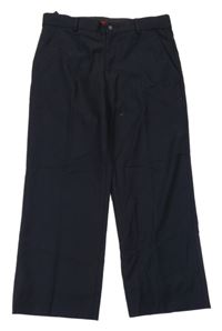 Černé capri chino slavnostní kalhoty LEMMI
