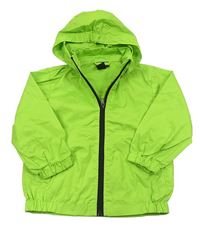 Zelená šušťáková bunda s kapucňou H&M
