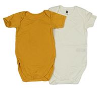 2x body - okrové + bílé Hema