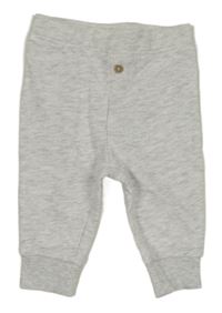 Svetlosivé melírované tepláky s gombíkom Lily & Dan