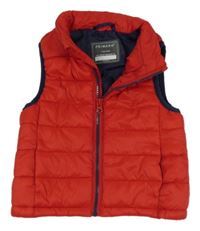 Červená šušťáková zateplená vesta Primark