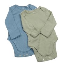 Nové - 2x body - zelenošedé + modré M&S