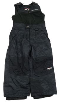 Černé šusťákovo/fleecové laclové oteplovačky