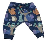 Tmavomodré tepláky s lesními zvířaty M&S