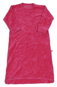 Fuchsiový sametový spací pytel