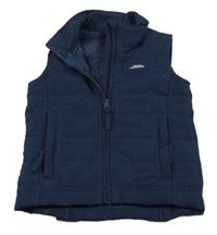 Tmavomodrá šušťáková zateplená funkčná vesta Trespass