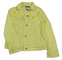 Žlutá riflová bunda s volánky Kiabi