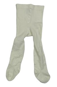 Smotanové pančuchy s mašľami H&M