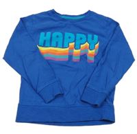 Safírové mikinotriko s nápisom Next