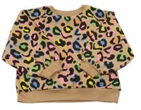 Hnedo-čierno-farebná vzorovaná mikina Next