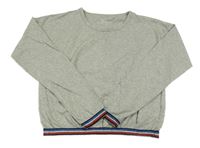 Sivé melírované tričko Staccato