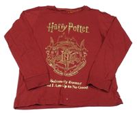 Vínové tričko s erbem - Harry Potter