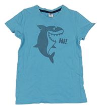Modré tričko se žralokem Kiki&Koko