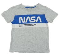 Sivo-modro-biele tričko s nápisem - NASA H&M
