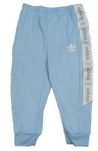 Světlemodré sportovní tepláky s logy Adidas