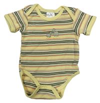 Žlto-kaki-béžové pruhované body s velbloudy