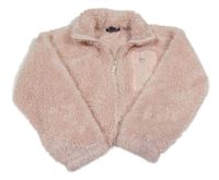 Ružová chlpatá prepínaci crop mikina Primark