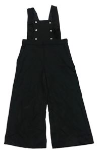 Čierne na traké nohavice s gombíkmi Mayoral