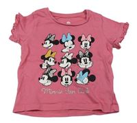 Růžové tričko s Minnie Primark