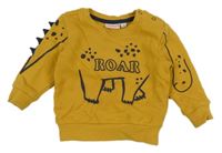 Okrová mikina s nápisom a ostny Liegelind