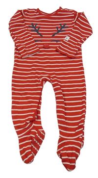 Červeno-bílý pruhovaný overal se sobem George