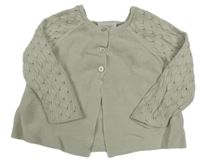 Světlešedý propínací lehký svetr Next