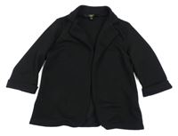 Čierny vzorovaný sakový cardigan