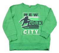 Zelená mikina s potlačou Yigga