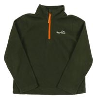 Khaki fleecová mikina s logom Peter Storm