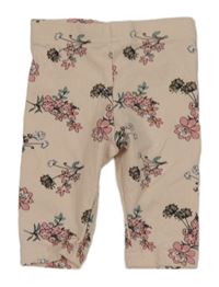 Ružové kvetované legíny PRIMARK