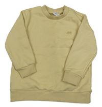 Smotanová mikina s výšivkou Zara