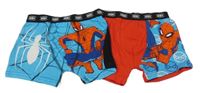 2x červeno-modré boxerky se Spidermanem Marvel