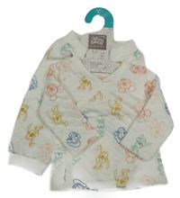 Nové - 2 set - bílá zavinovací mikina s Mickeym a kamarády + tepláky Primark