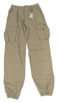 Nové - sivé plátenné cuff nohavice s vreckami Denim Co.