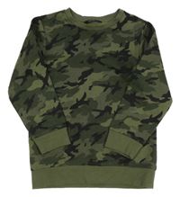 Kaki-čierna army mikina George