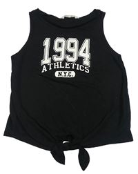 Čierny top s číslom H&M