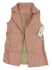 Nové - Ružová koženková vesta