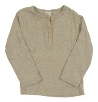 Béžové melírované triko H&M