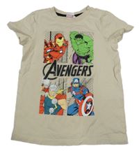Béžové tričko so superhrdinami  Marvel