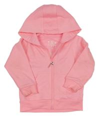 Neonově růžová propínací mikina s kapucí F&F