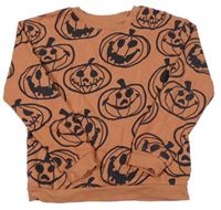 Oranžovo-čierna mikina s dýněmi H&M
