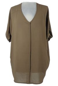 Dámská hnědá šifonová halenka F&F