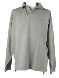 Pánské šedé polo triko Ralph Lauren