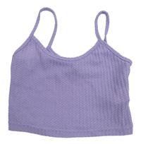 Dámsky lila úpletový crop top Shein