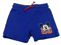 Modré teplákové kraťasy s Mickey mousem George
