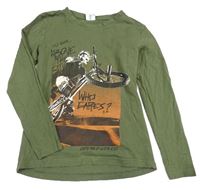 Khaki triko s cyklistou Chapter Young