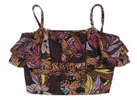 Čierny crop top s listami River Island