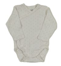 Smotanové bodkované zavinovací body H&M