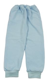 Světlemodré žebrované tepláky 