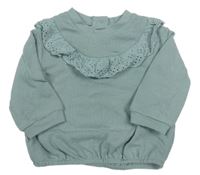 Svetlomodrá mikina s volánikom TU